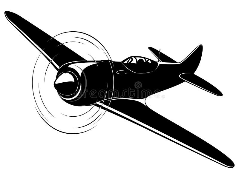 Vector airplane stock vector. Illustration of black, transport - 46596999