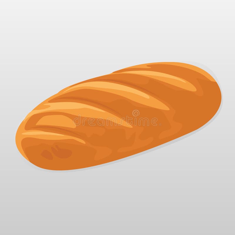 Vector aislado barra de pan stock de ilustración