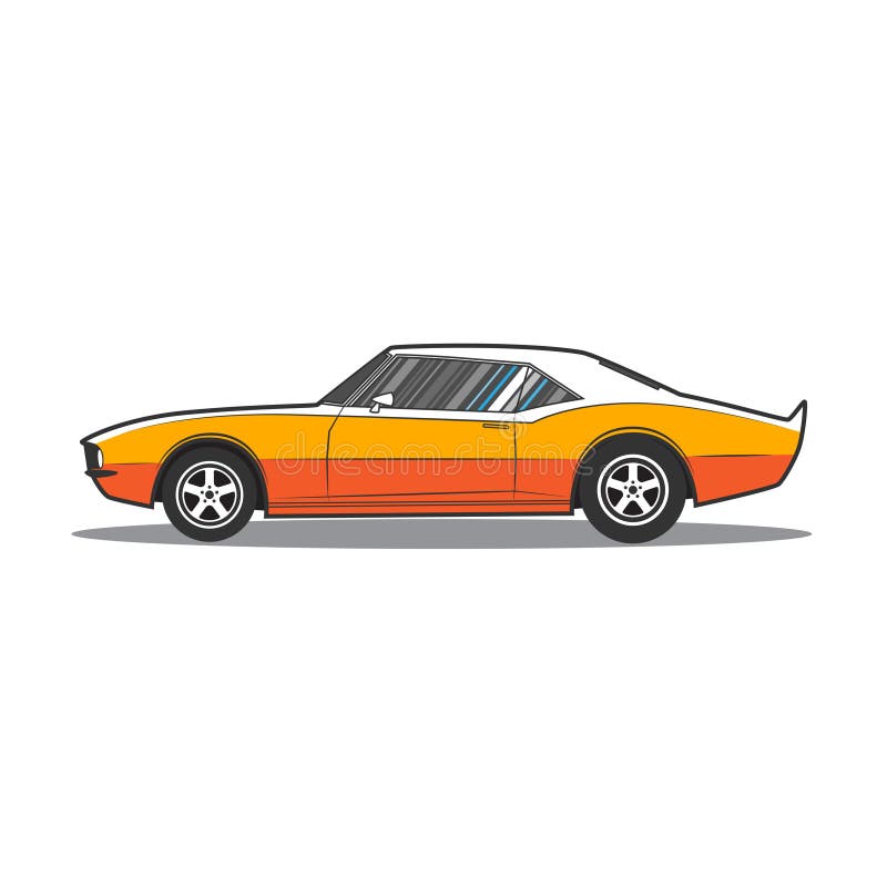 Vector Amerikaanse spierauto Zachte nadruk vector illustratie Vector Amerikaanse spierauto Zachte nadruk vector illustratie