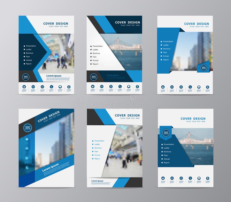 Vector annual report brochure flyer design template royalty free illustration