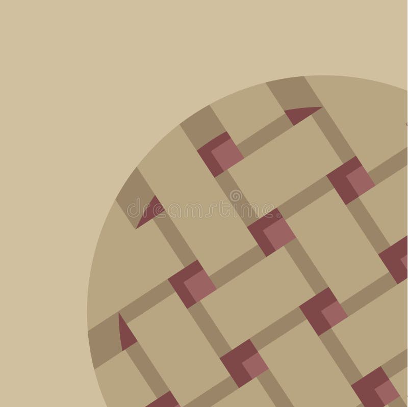 Vector applepie background. Vector. Flat design. Background with apple pie.