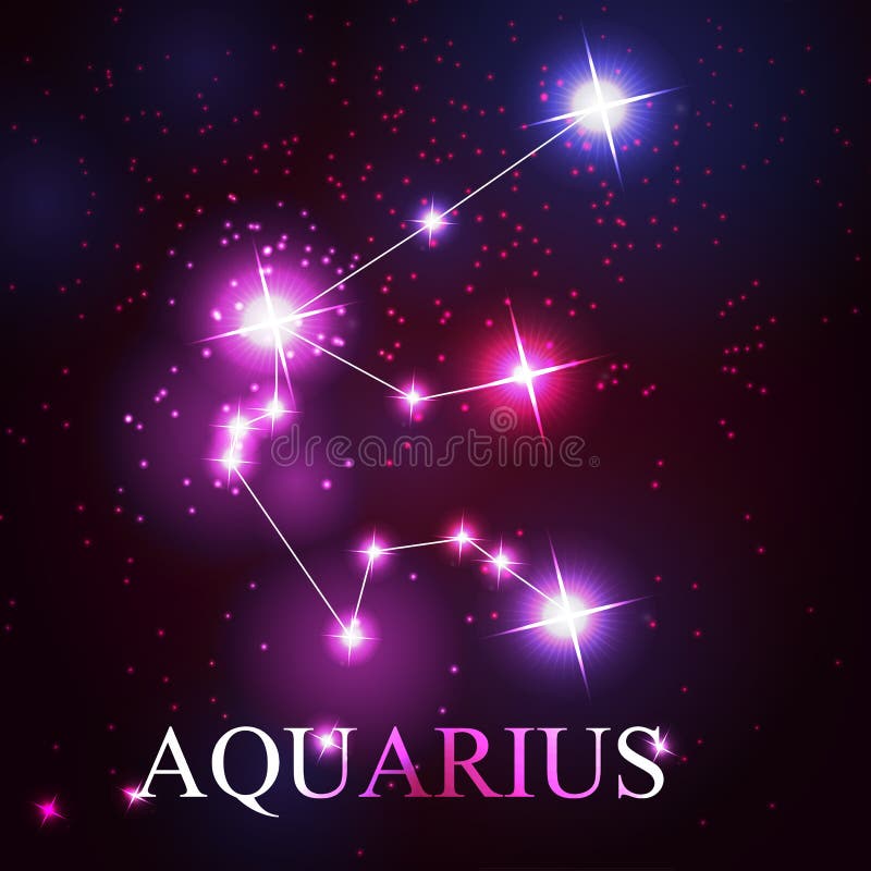 Download Vector Of The Aquarius Zodiac Sign Stock Illustration - Illustration of birthday, graphic: 37642313