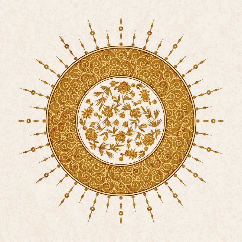 Vector Arabesque Design with Floral Design and Arabic Pattern. Design