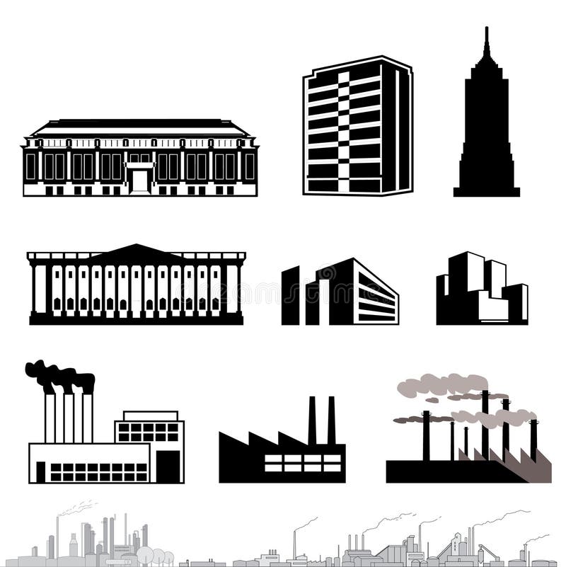 Vector architecture royalty free illustration