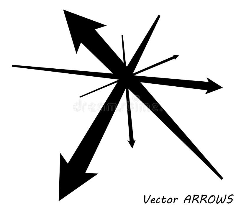 Vector Arrows, Directions Concept Stock Vector Illustration of pencil