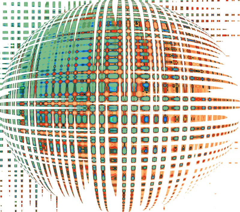 Magic sphere. Futuristic background. stock illustration Magic sphere. Futuristic background. stock illustration