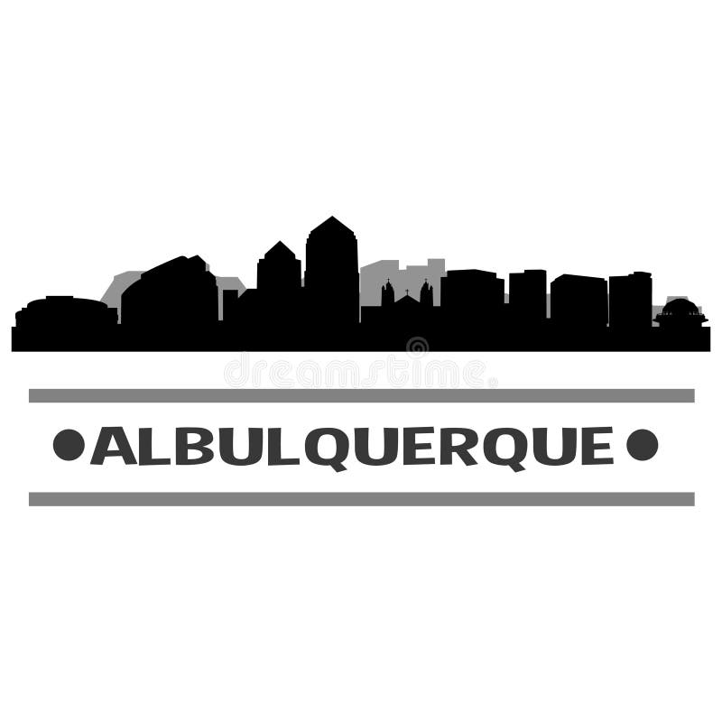 Download Vector Art Design Del Icono De La Ciudad Del Horizonte De Albuquerque Ilustración del Vector - Ilustración de label, cityscape: 100533470