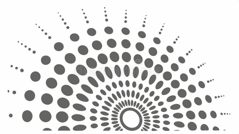 Sun rays and dots design, abstract decorative element, vector art design Generative AI. Vector art design featuring sun rays with dots, an abstract decorative element. Ideal for modern layouts, backgrounds, and adding a dynamic and eye-catching touch to your designs vector design Generative AI