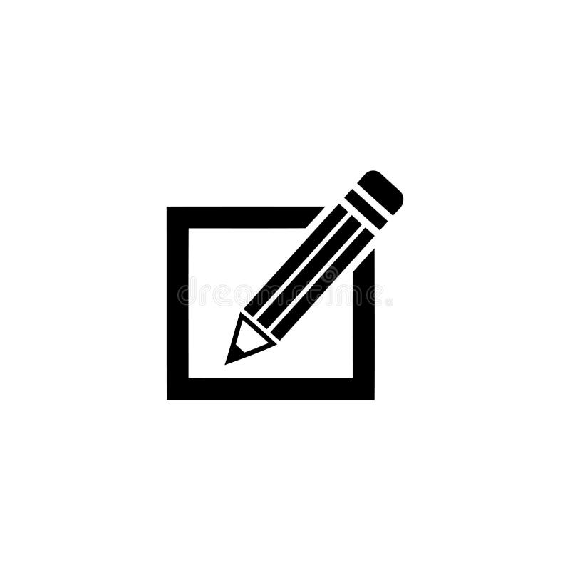 A pencil drawing a check mark inside a square box, symbolizing task completion, feedback, and user interface design. The design is simple, clean and modern. Drawing feedback vectors