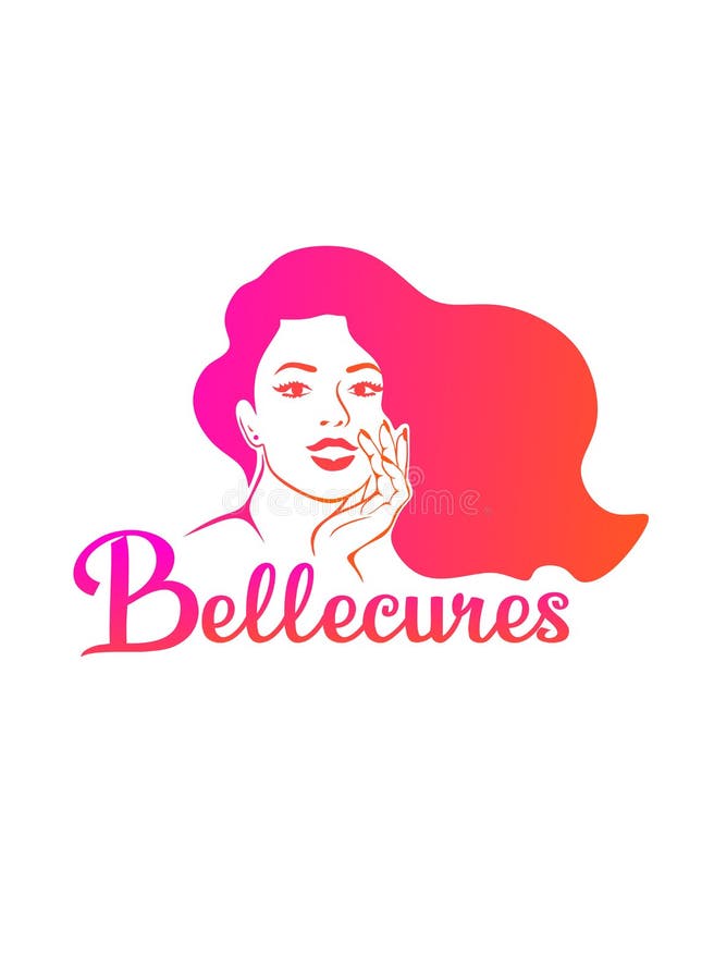 Female icon.Vector logo for beauty,spa,hair salon.Beautiful lady silhouette with long hair. vector illustration Female icon.Vector logo for beauty,spa,hair salon.Beautiful lady silhouette with long hair. vector illustration