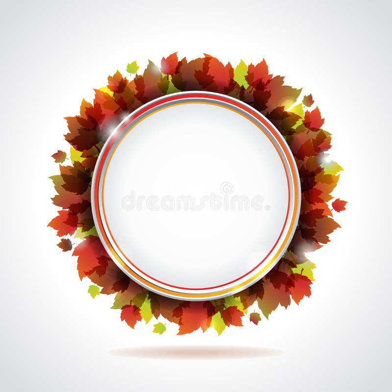 Vector autumn leaves background.