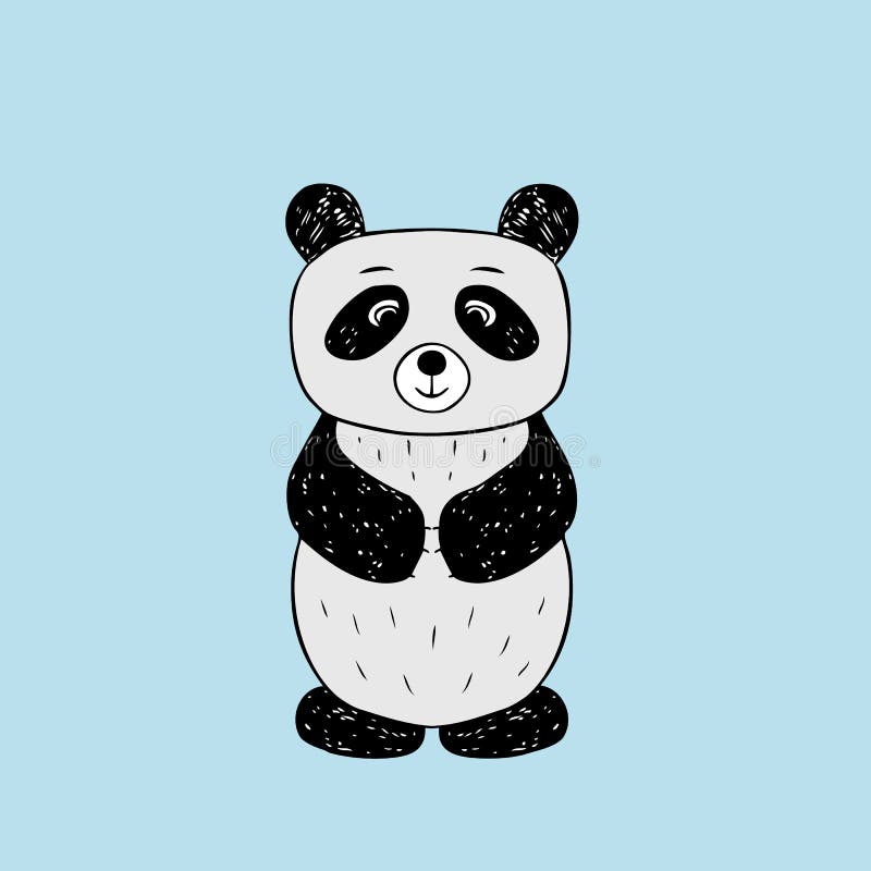 Download Vector Baby Panda. Cartoon Illustration Stock Vector - Illustration of kids, illustration: 85827327