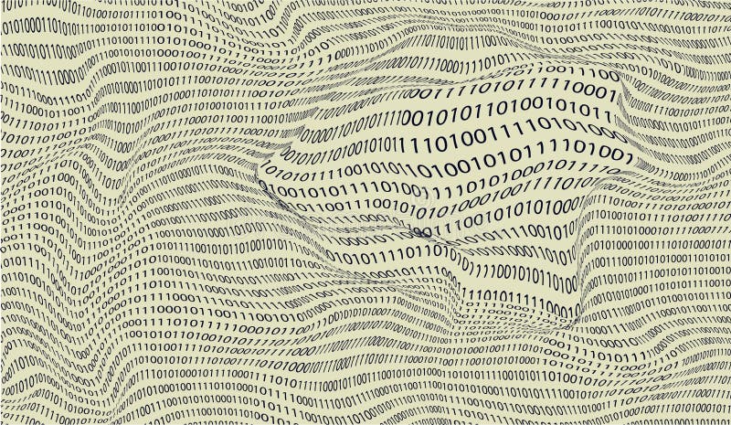 Vector background of binary numbers royalty free illustration