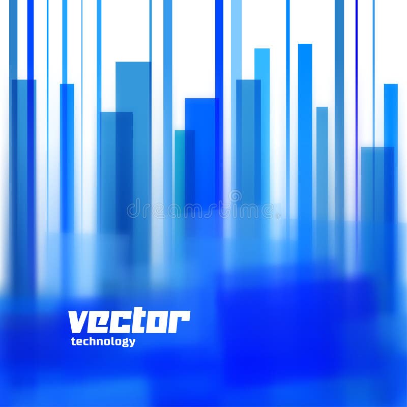 Download Vector Background With Blue Blurred Lines Stock Vector ...