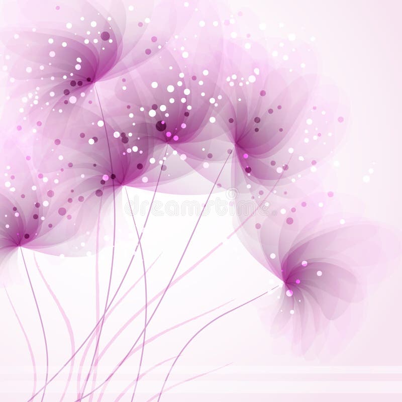 Vector background with flowers