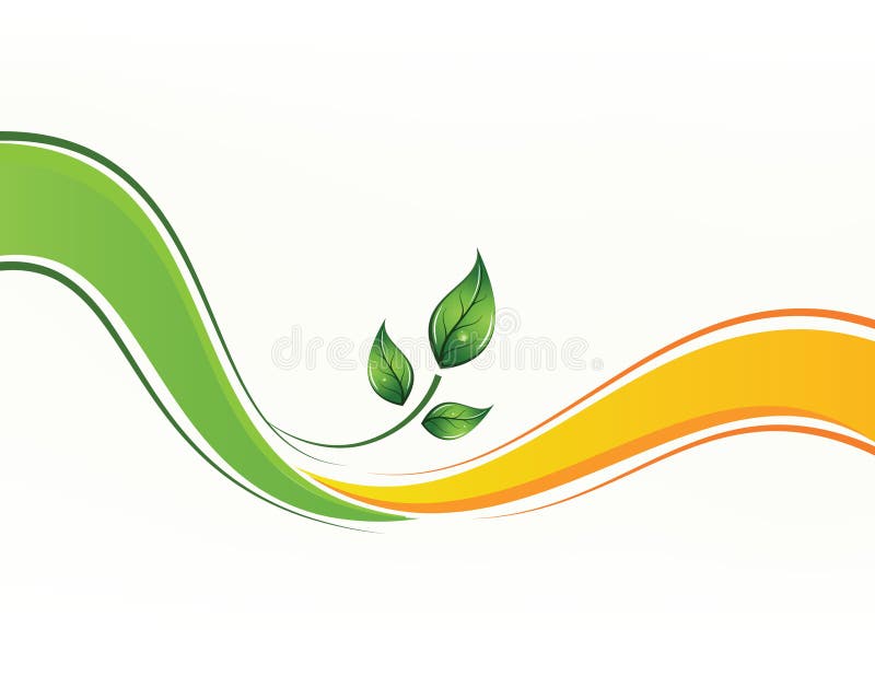 Vector background with leafs