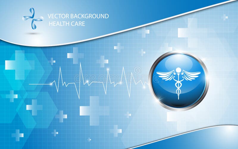 Vector background logo health care concept