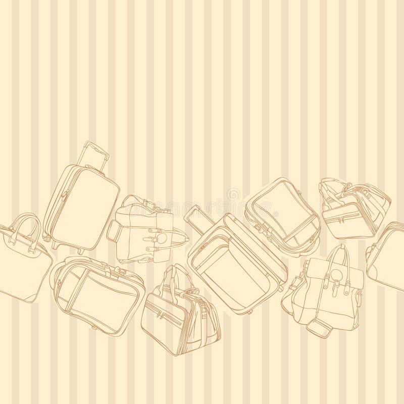 Vector background with shopping bag. Vector