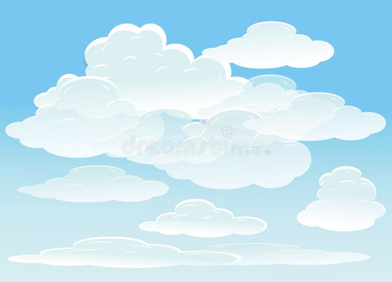 Vector background with sky