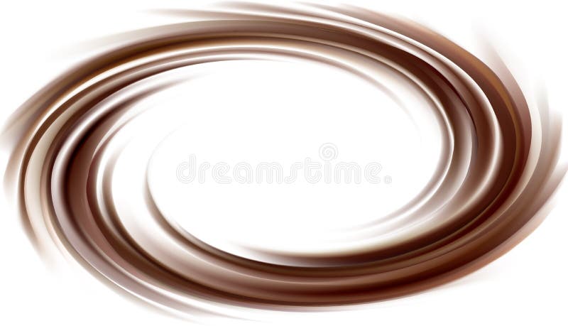 Vector background of swirling dark chocolate texture