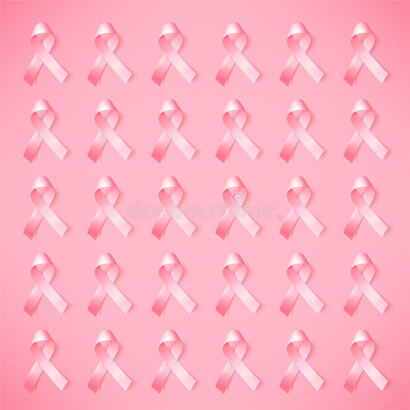 Vector Background For World Breast Cancer Awareness Month In October