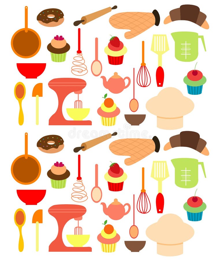 Vector of Bakery tools.
