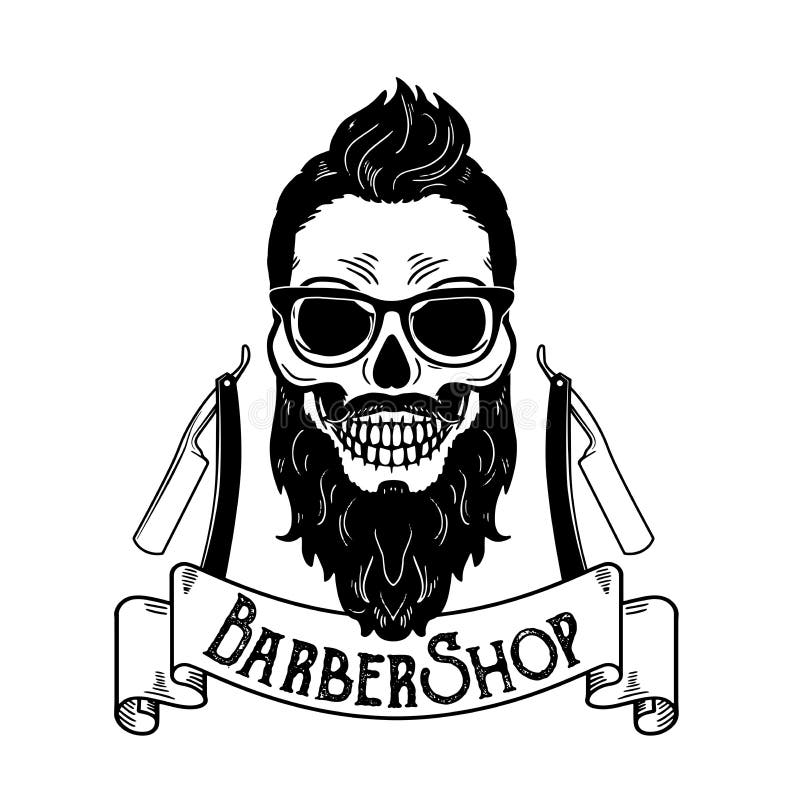 Vector Barbershop Emblem Barbershop Logo Badge For