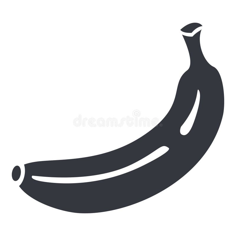 Vector Basic Icon - Banana Fruit royalty free illustration