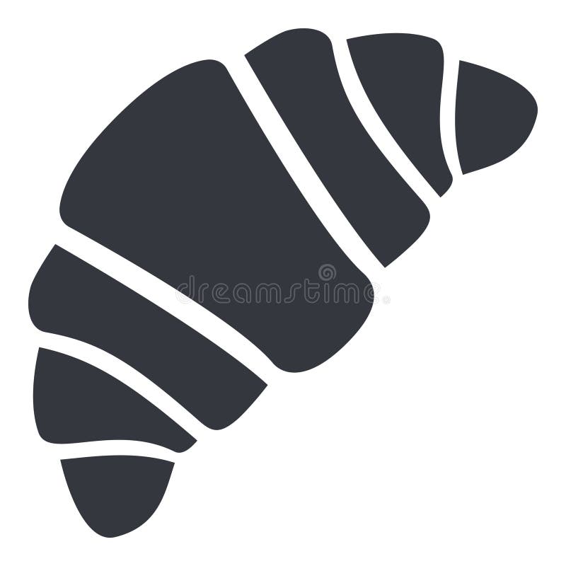 Vector Basic Icon - French Croissant stock illustration