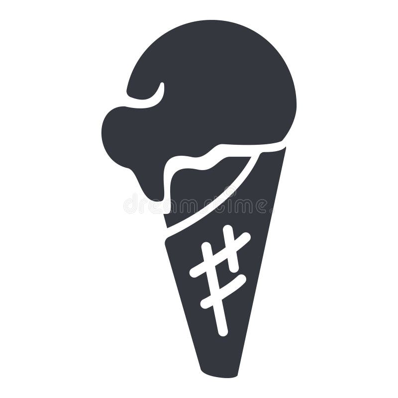 Vector Basic Icon - Ice Cream Cone vector illustration