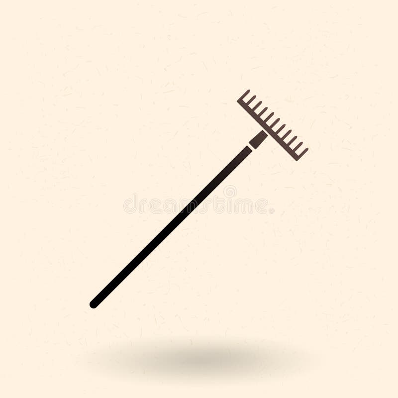 Vector Basic Icon of Rake royalty free illustration
