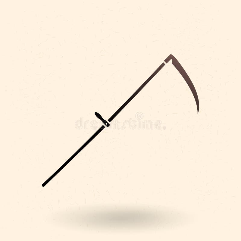 Vector Basic Icon of Scythe royalty free illustration