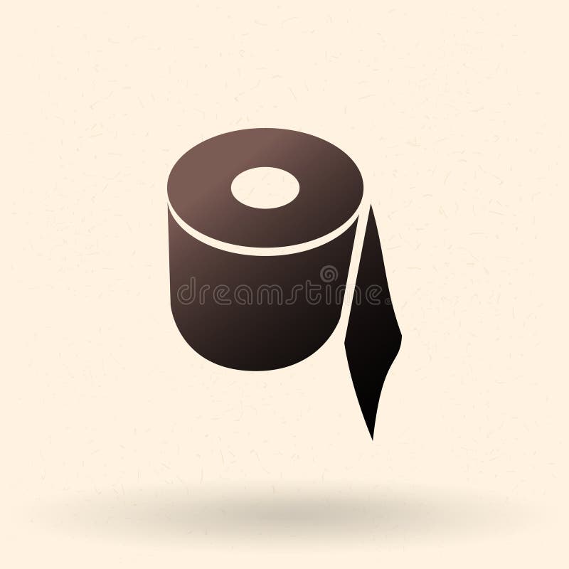 Vector Basic Icon of Toilet Paper royalty free illustration