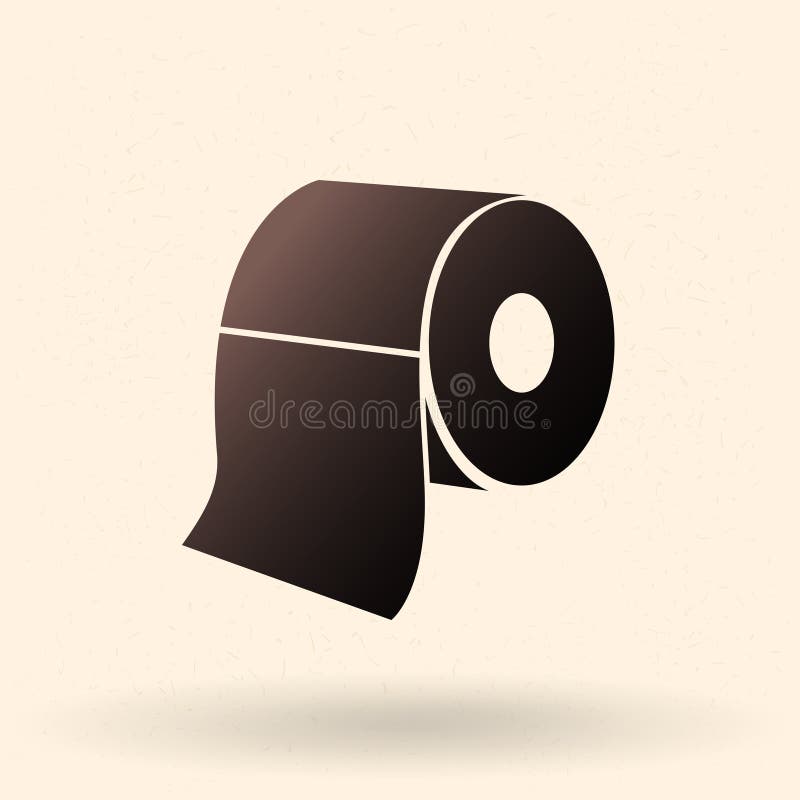 Vector Basic Icon of Toilet Paper royalty free illustration