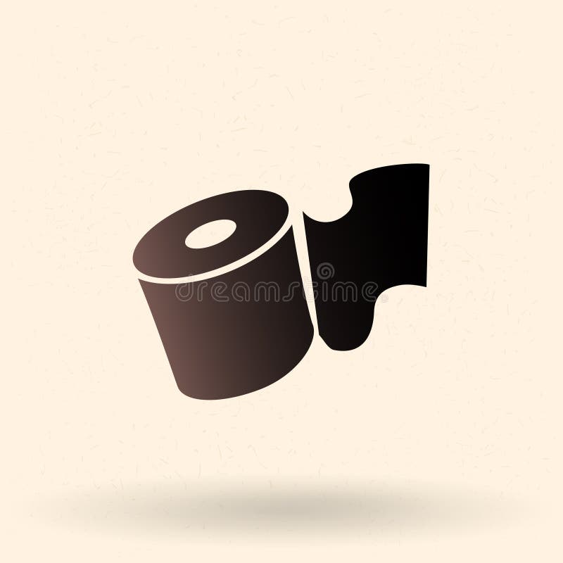Vector Basic Icon of Toilet Paper royalty free illustration