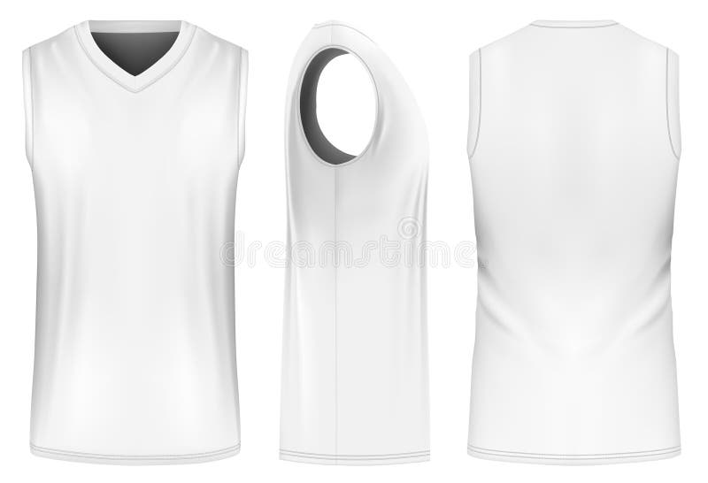 Vector basketball tank top.