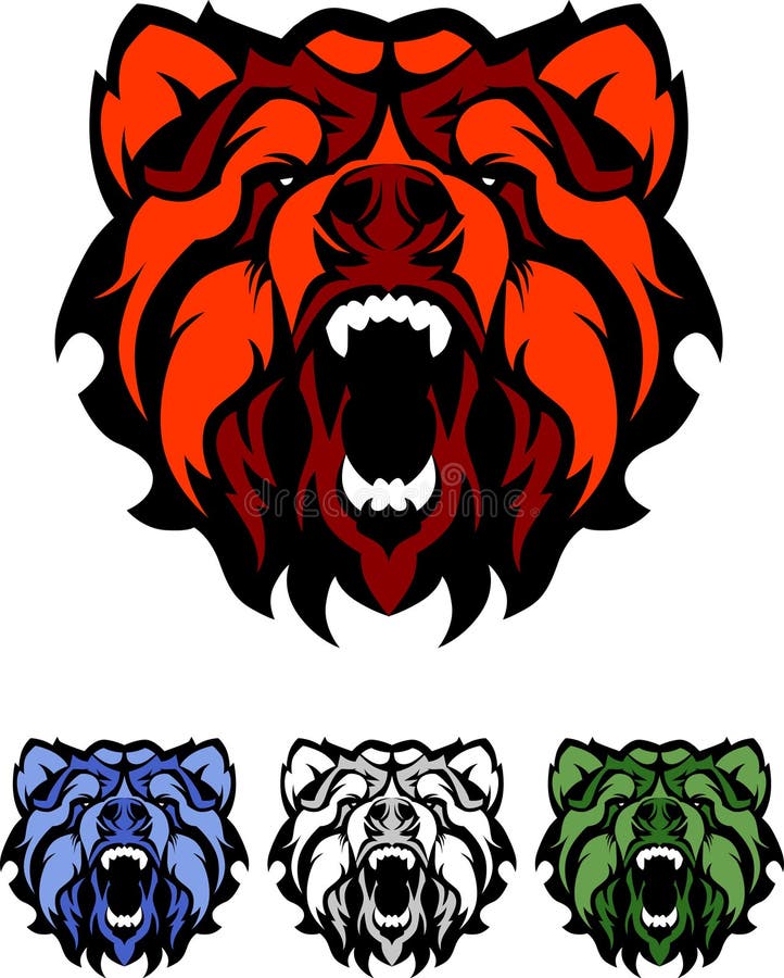 Vector Bear Mascot Logo royalty free illustration