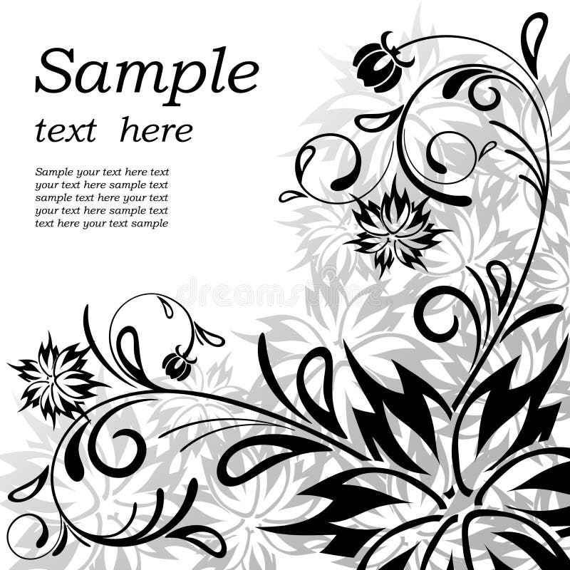 Vector beautiful floral background