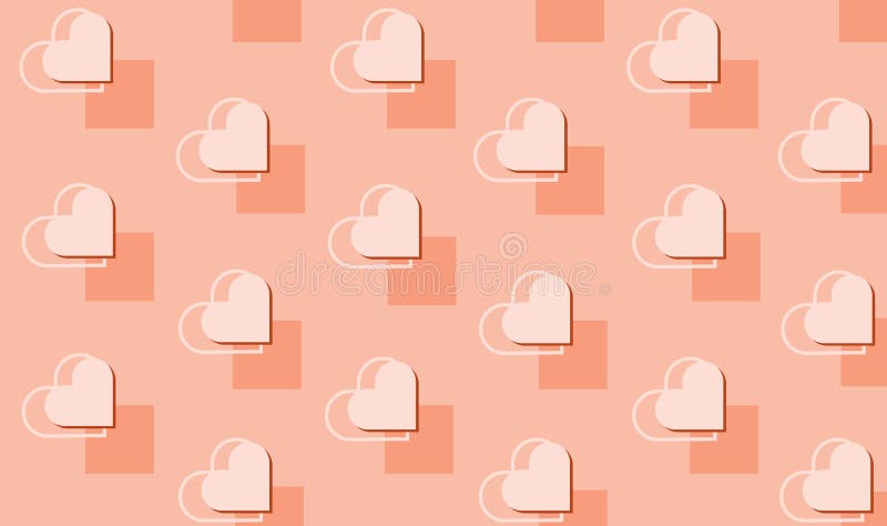Vector beautiful seamless geometric pattern with hearts. Holiday repeating texture for St. Valentine`s Day. Simple stylish stock illustration Vector beautiful seamless geometric pattern with hearts. Holiday repeating texture for St. Valentine`s Day. Simple stylish stock illustration