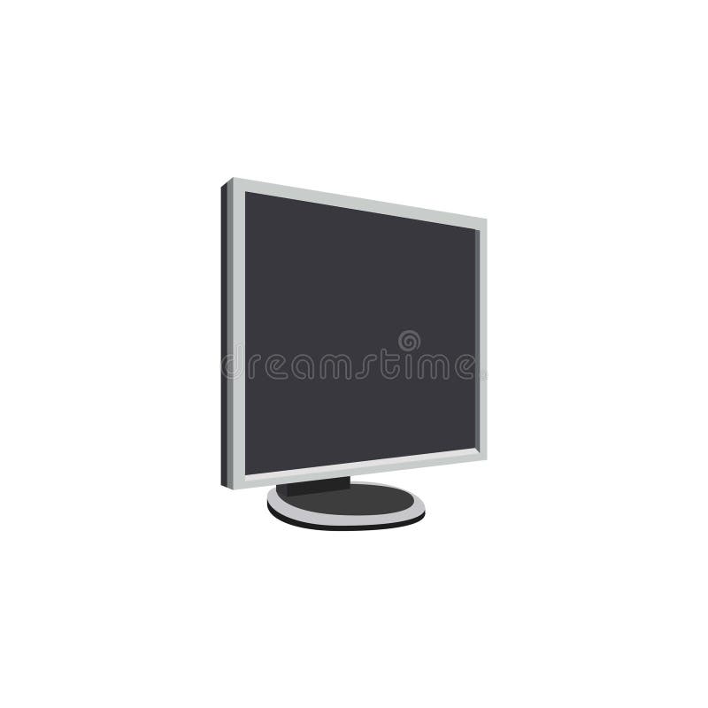 Vector beeld Computer, monitor vector illustratie