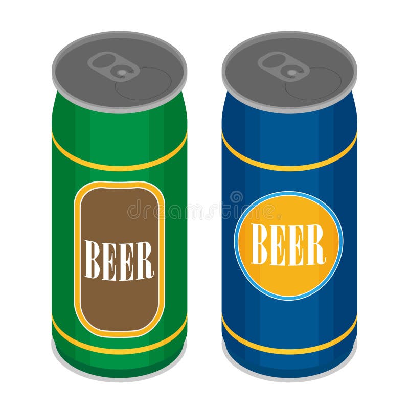 Vector beer can flat style icon royalty free illustration Vector beer can flat style icon royalty free illustration