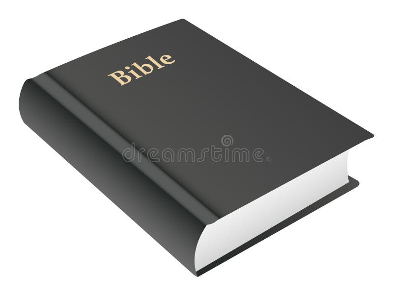 Vector bible book on white