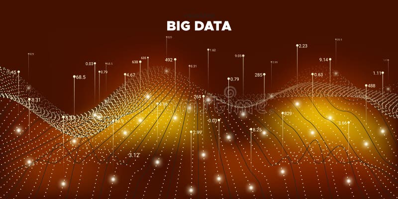 Vector Big Data. Complexity Abstract. Big Data vector illustration