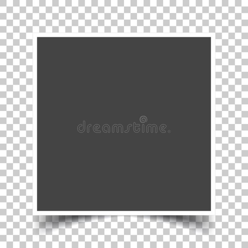 Vector Bild eines quadratischen Rahmens für Fotos Ikonen eines leeren rea vektor abbildung Vector Bild eines quadratischen Rahmens für Fotos Ikonen eines leeren rea vektor abbildung
