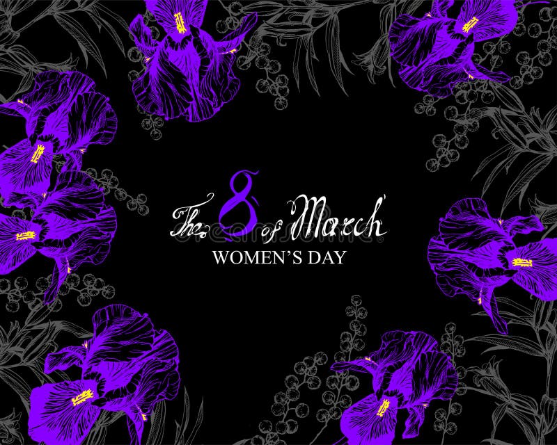 Irises Ornament Circle Stock Illustrations 44 Irises Ornament Circle