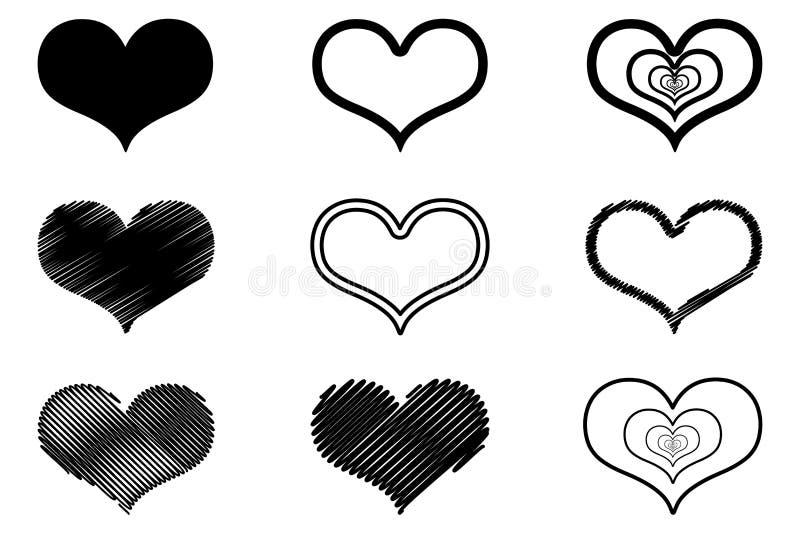 Heart vector icon stock vector. Illustration of icon - 107793045