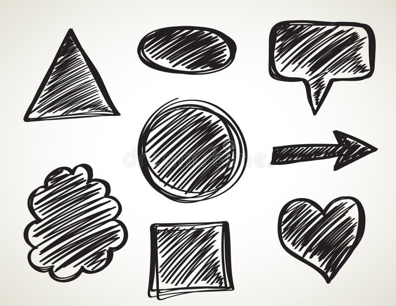 Vector Black ink art brushes set. Grunge paint strokes