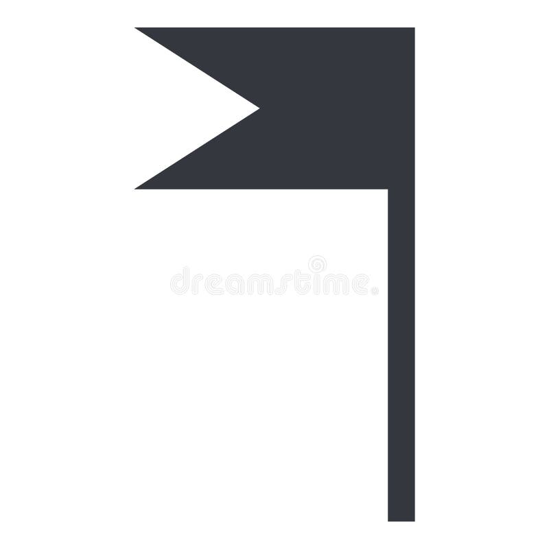 Download Vector Black Silhouette Basic Flag Icon Stock Vector ...