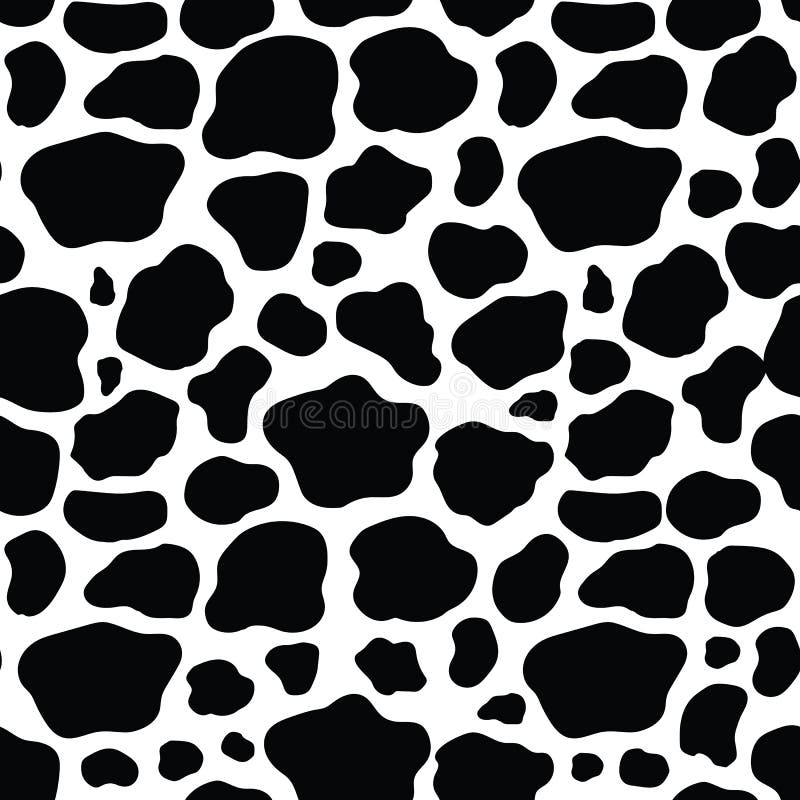 Vector Black and White Cow Texture Seamless Pattern Background Stock Vector - Illustration of bold, decorative: 172877778 Vector Black and White Cow Texture Seamless Pattern Background Stock Vector - Illustration of bold, decorative: 172877778