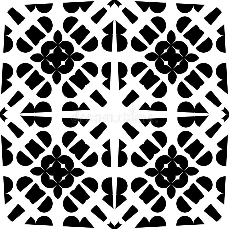Vector BLACK WHITE PATTERN stock illustration